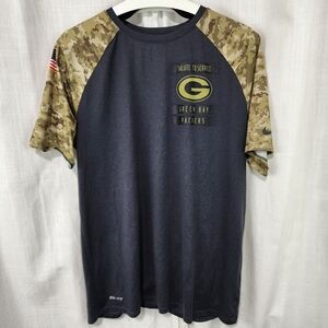 Nike Camo Sleeve Green Bay Packers Tee